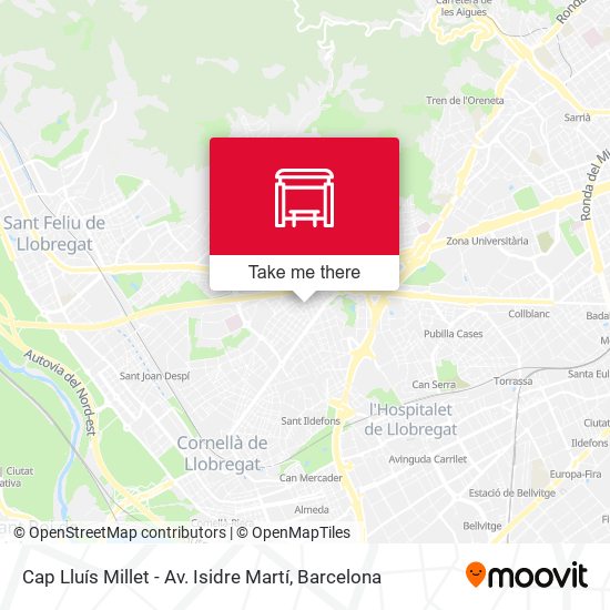 Cap Lluís Millet - Av. Isidre Martí map