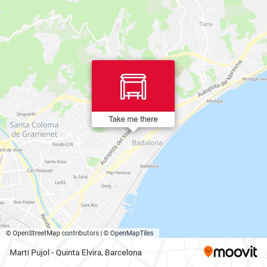 Martí Pujol - Quinta Elvira map