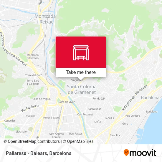 Pallaresa - Balears map