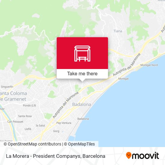La Morera - President Companys map