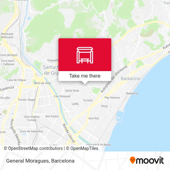 General Moragues map