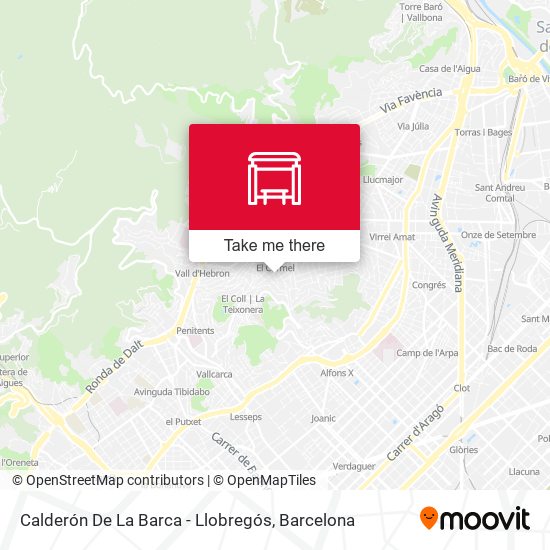 Calderón De La Barca - Llobregós map
