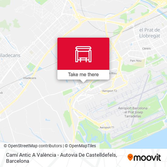 Camí Antic A València - Autovia De Castelldefels map