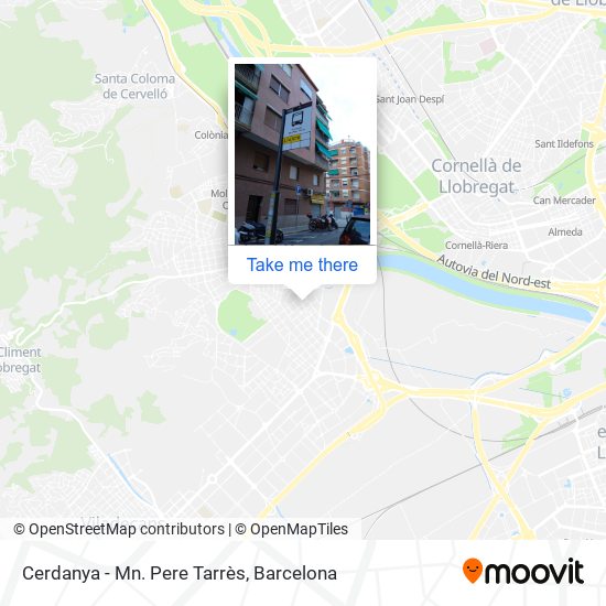 Cerdanya - Mn. Pere Tarrès map