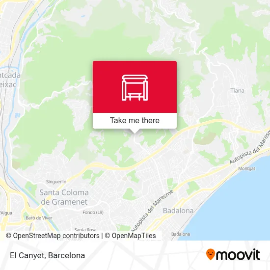 El Canyet map