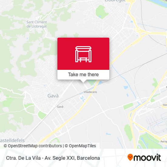 Ctra. De La Vila - Av. Segle XXI map