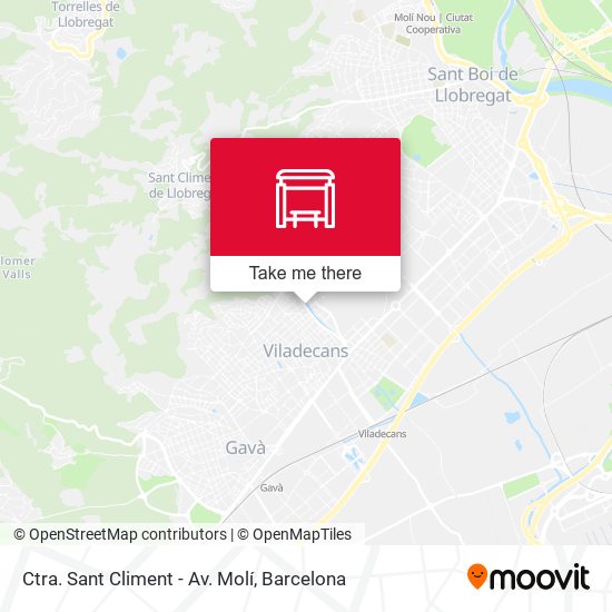 Ctra. Sant Climent - Av. Molí map