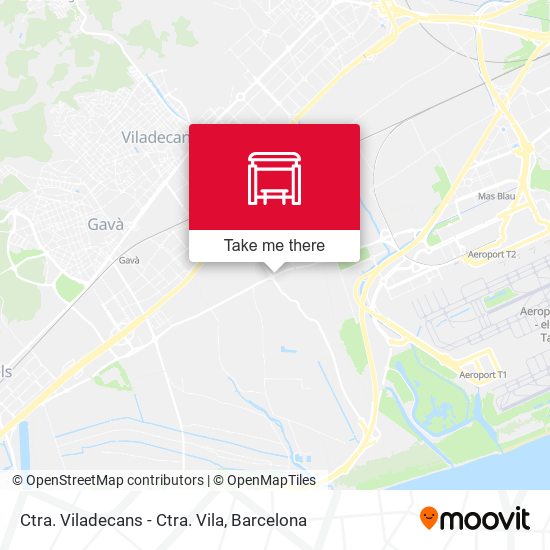 Ctra. Viladecans - Ctra. Vila map
