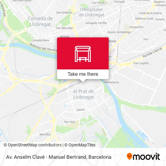 Av. Anselm Clavé - Manuel Bertrand map