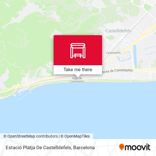 Estació Platja De Castelldefels map