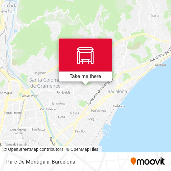 Parc De Montigalà map