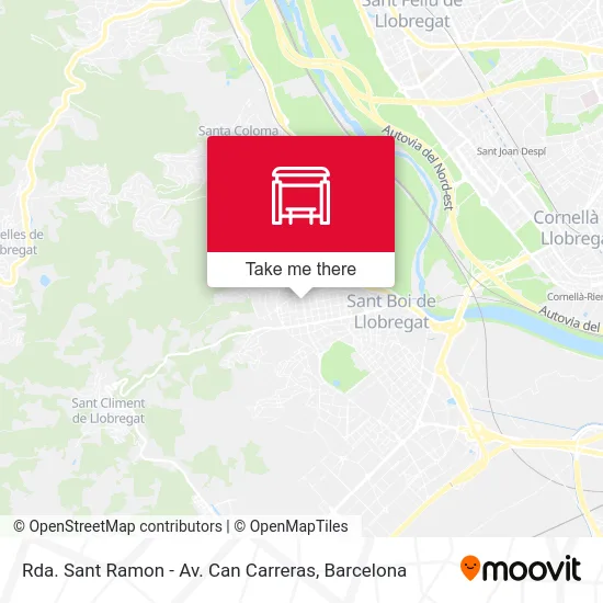 Rda. Sant Ramon - Av. Can Carreras map