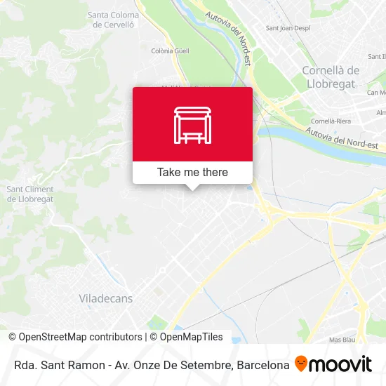 mapa Rda. Sant Ramon - Av. Onze De Setembre