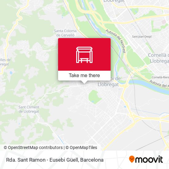 Rda. Sant Ramon - Eusebi Güell map