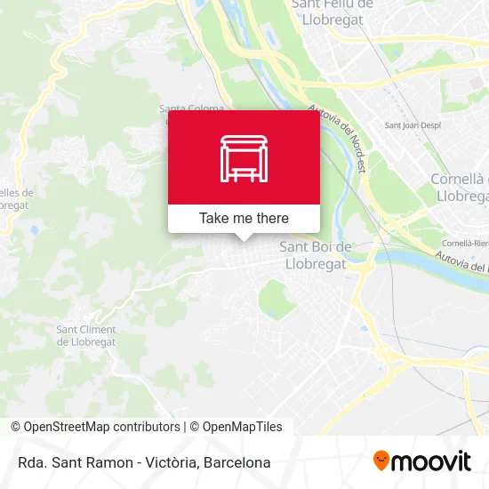 mapa Rda. Sant Ramon - Victòria