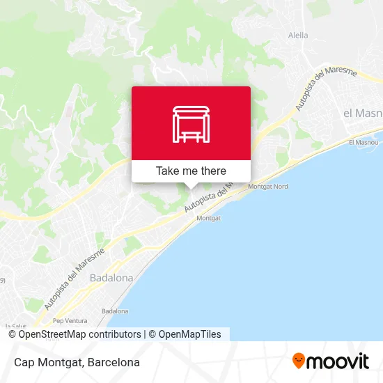 Cap Montgat map