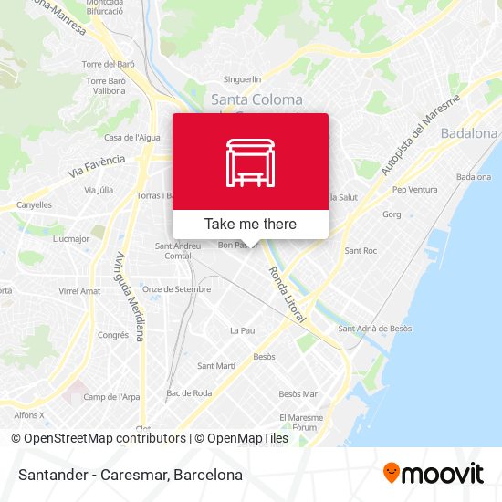 mapa Santander - Caresmar