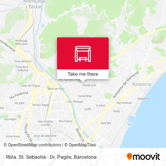 Rbla. St. Sebastià - Dr. Pagès map