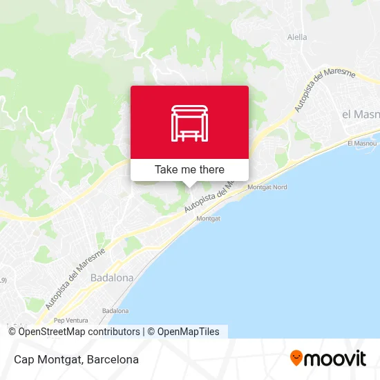 Cap Montgat map