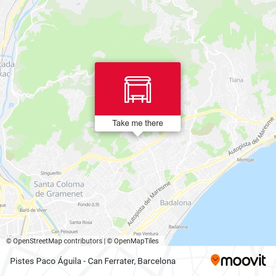 Pistes Paco Águila - Can Ferrater map