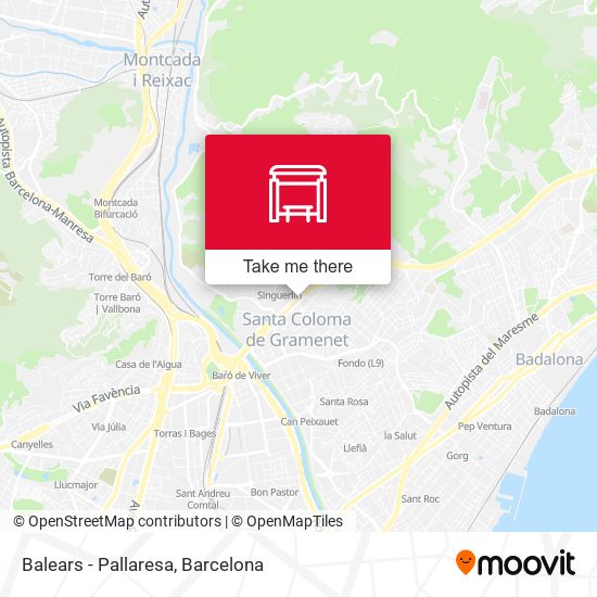 Balears - Pallaresa map