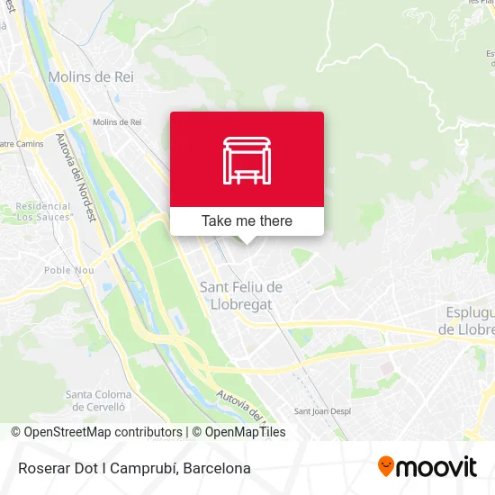 Roserar Dot I Camprubí map