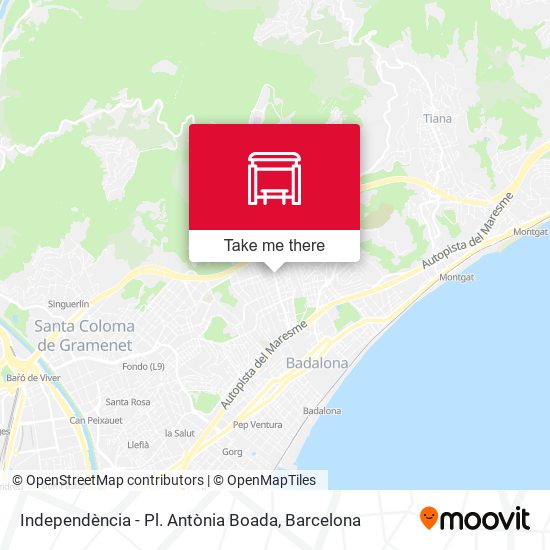 Independència - Pl. Antònia Boada map
