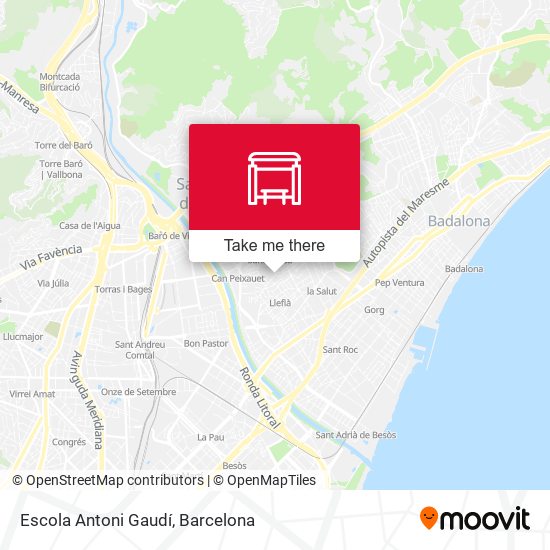 Escola Antoni Gaudí map