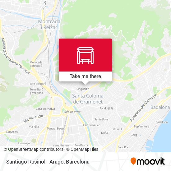 Santiago Rusiñol - Aragó map