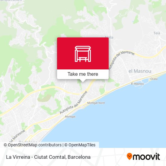 La Virreina - Ciutat Comtal map
