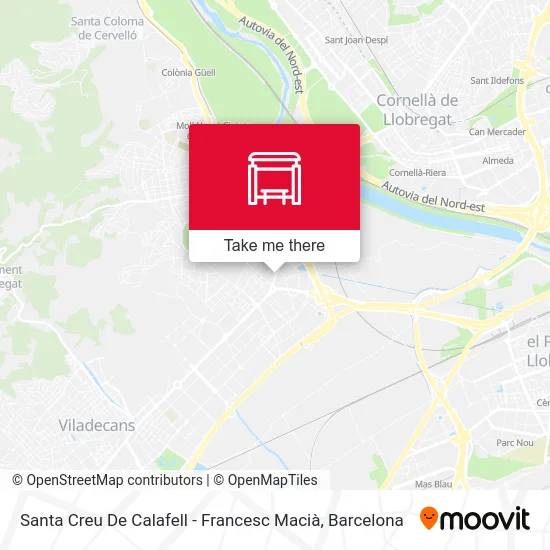 Santa Creu De Calafell - Francesc Macià map