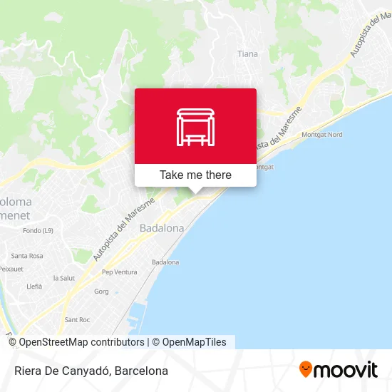 Riera De Canyadó map