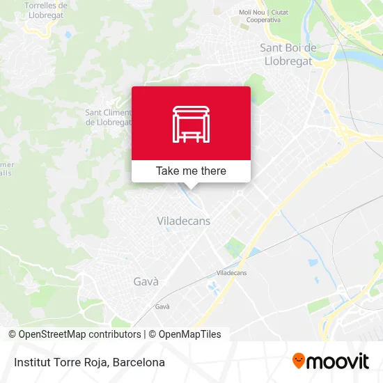 Institut Torre Roja map