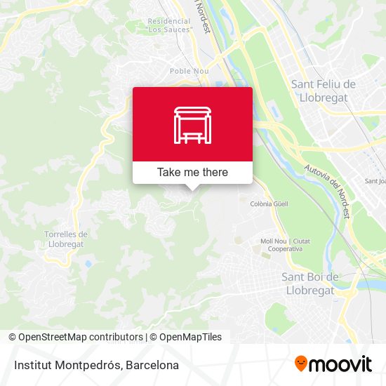 Institut Montpedrós map