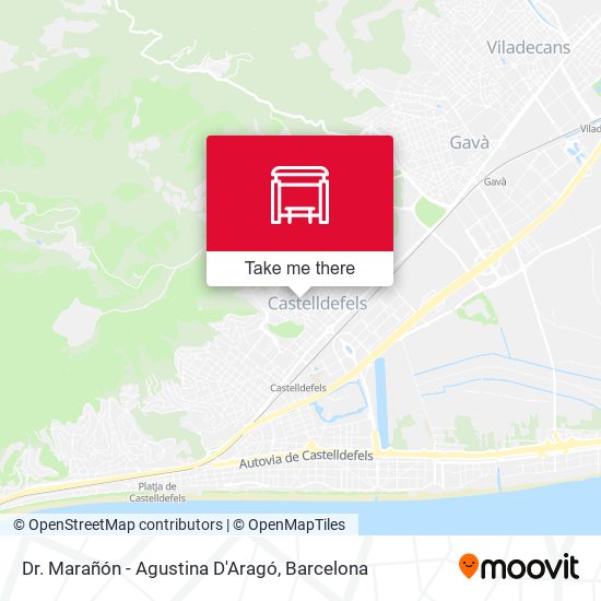 Dr. Marañón - Agustina D'Aragó map