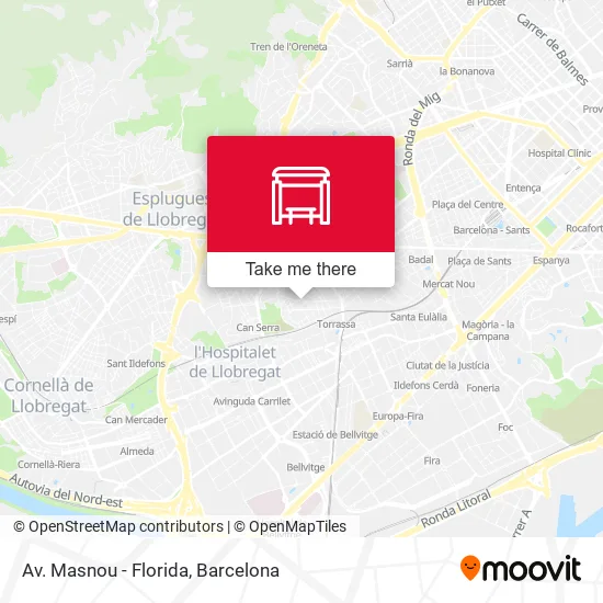 Av. Masnou - Florida map