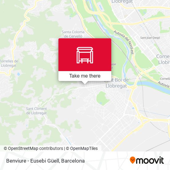 Benviure - Eusebi Güell map