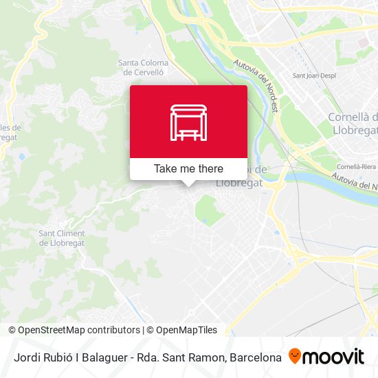 Jordi Rubió I Balaguer - Rda. Sant Ramon map