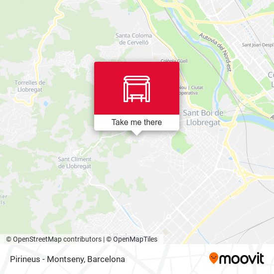 Pirineus - Montseny map