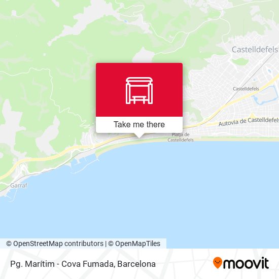 Pg. Marítim - Cova Fumada map