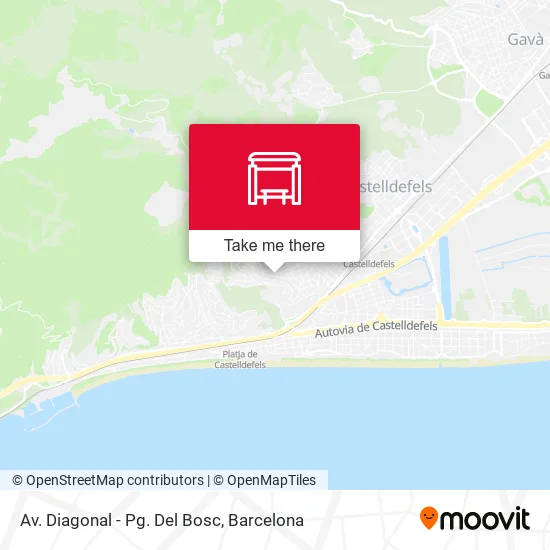 Av. Diagonal - Pg. Del Bosc map