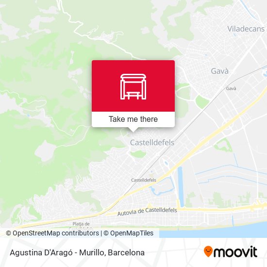 Agustina D'Aragó - Murillo map