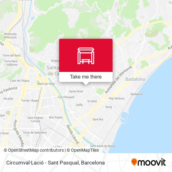 Circumval·Lació - Sant Pasqual map