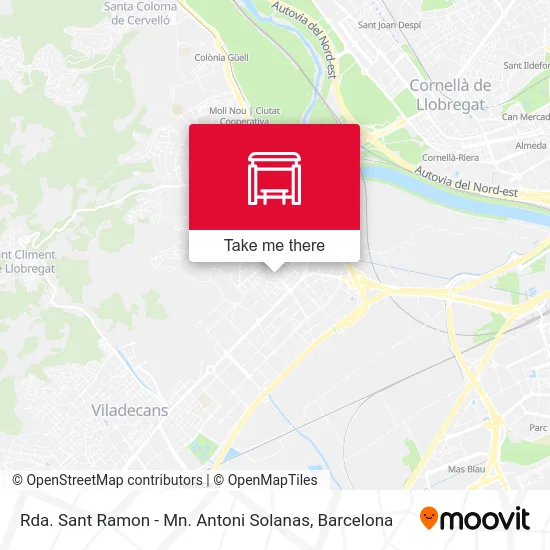 Rda. Sant Ramon - Mn. Antoni Solanas map