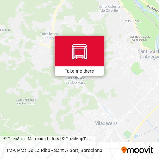 Trav. Prat De La Riba - Sant Albert map
