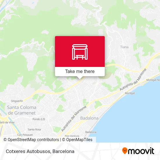 Cotxeres Autobusos map