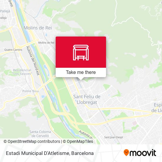 Estadi Municipal D'Atletisme map