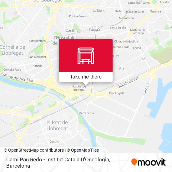Camí Pau Redó - Institut Català D'Oncologia map