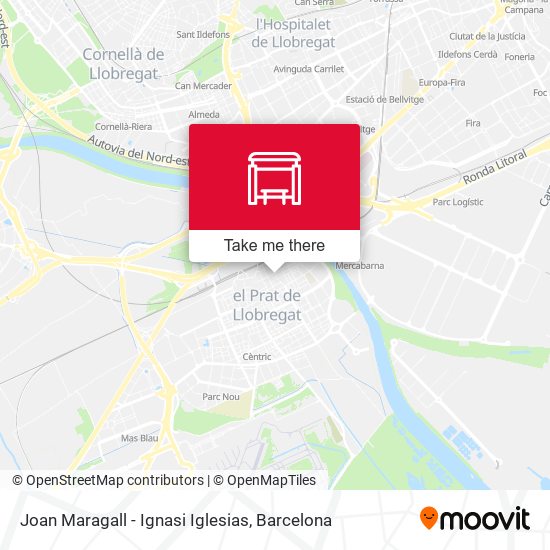 Joan Maragall - Ignasi Iglesias map