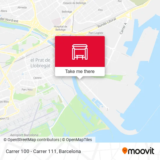 mapa Carrer 100 - Carrer 111